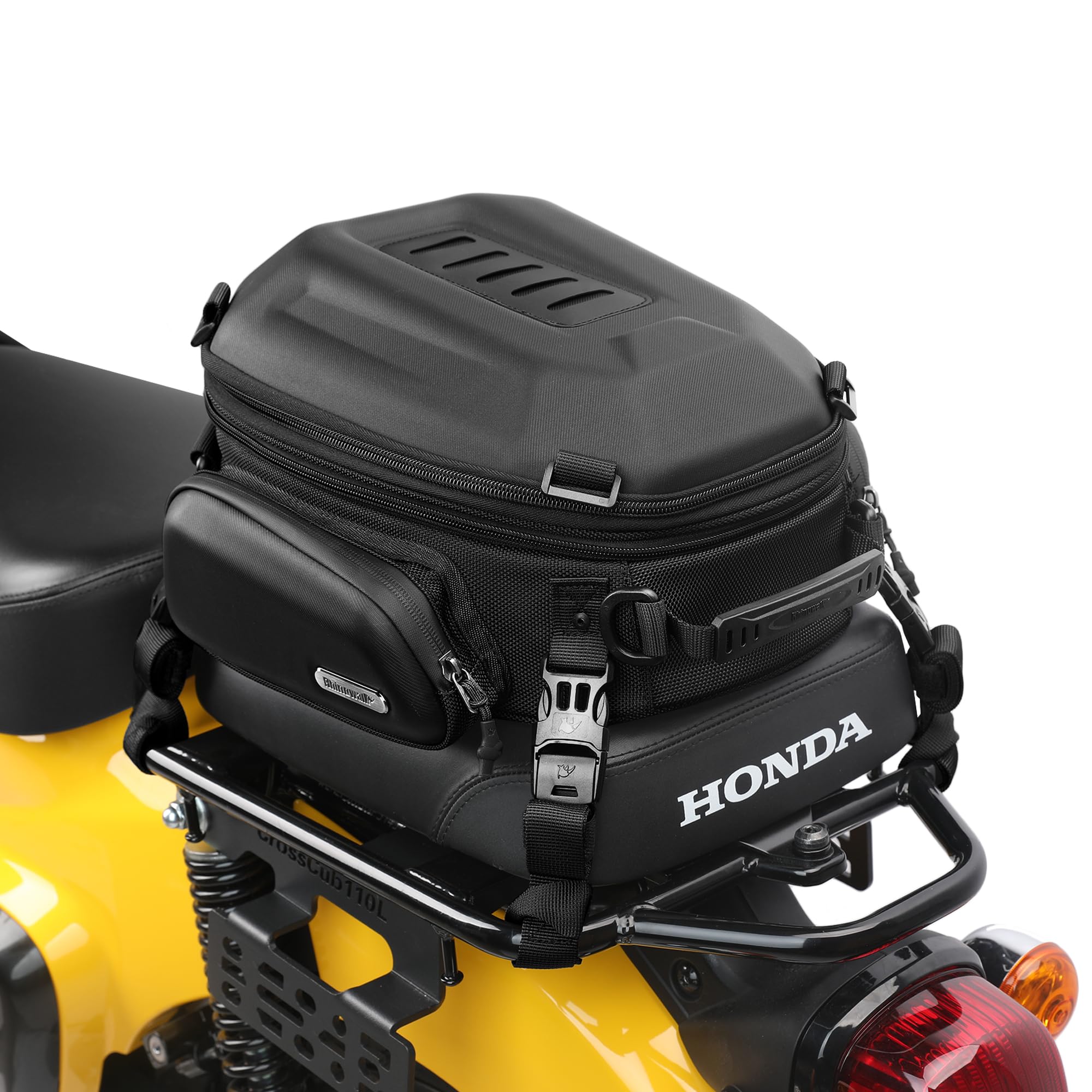 Amazon | Rhinowalk バイク用シートバッグ 12L-18L容量可変 拡張機能
